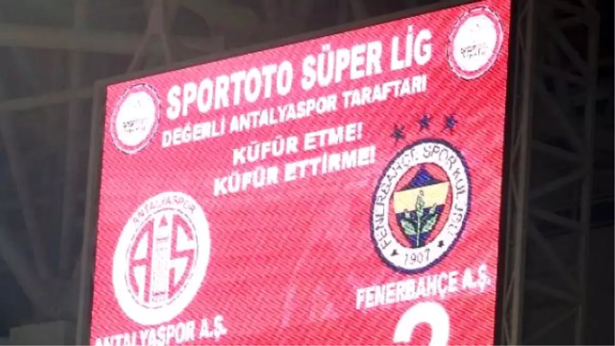 Antalyaspor- Fenerbahçe Maç Sonu