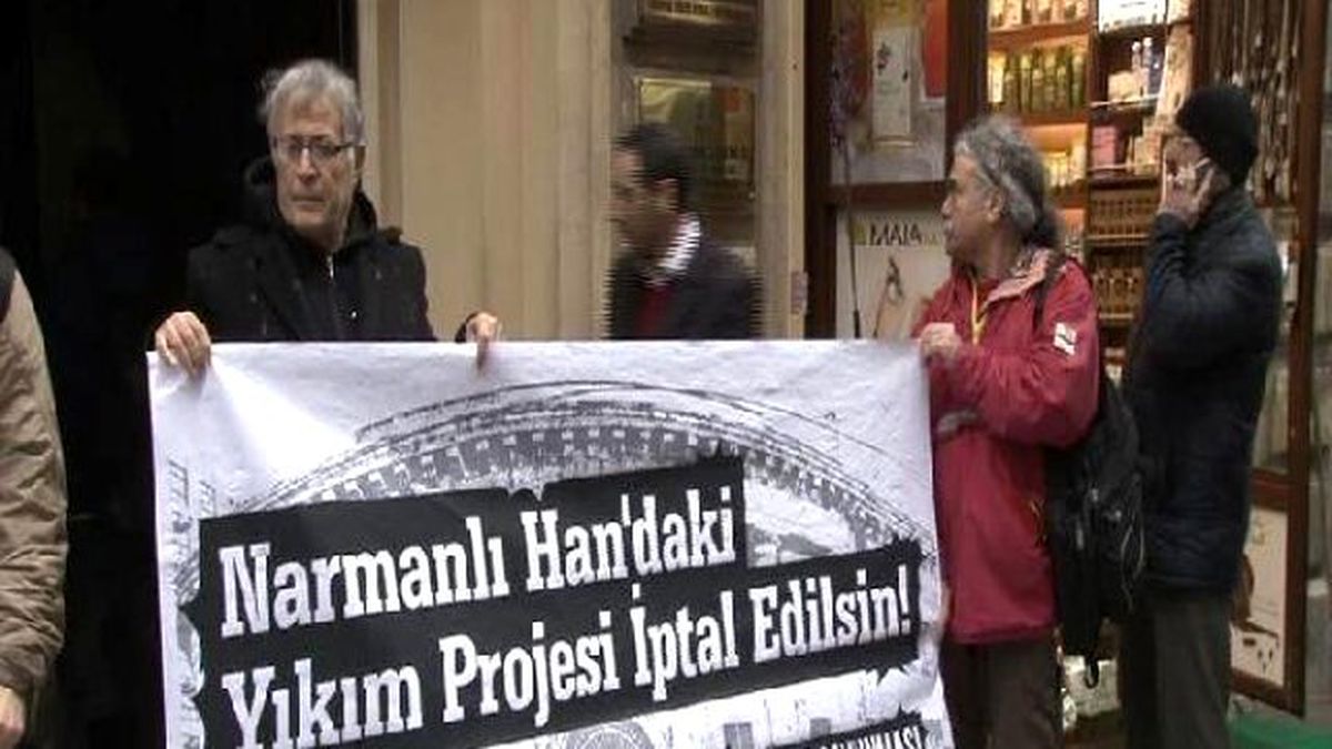 Beyoğlu Kent Savunması\'ndan Narmanlı Han Eylemi