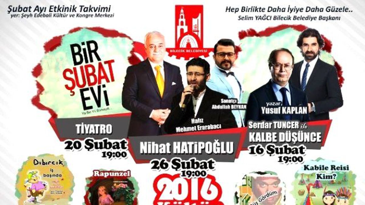 Bilecik, Şubat Ayında da Birbirinden Güzel Konu ve Konuklarla Buluşacak