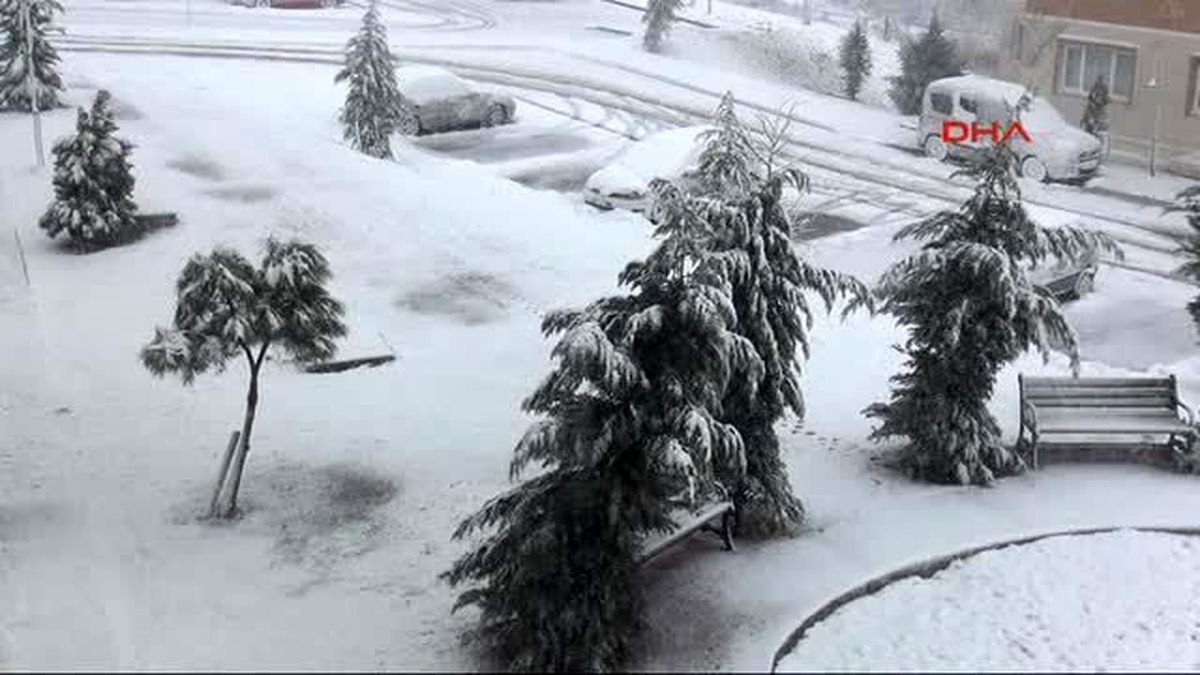 Edirne?de Yoğun Kar Yağışı