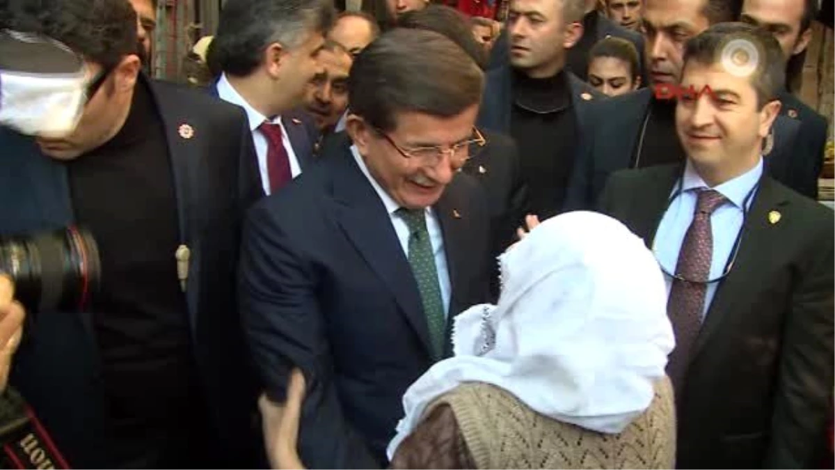 Mardin - Başbakan Davutoğlu Eski Mardin\'i Gezdi, Kabala Mahallesi\'nde Vatandaşlara Hitap Etti