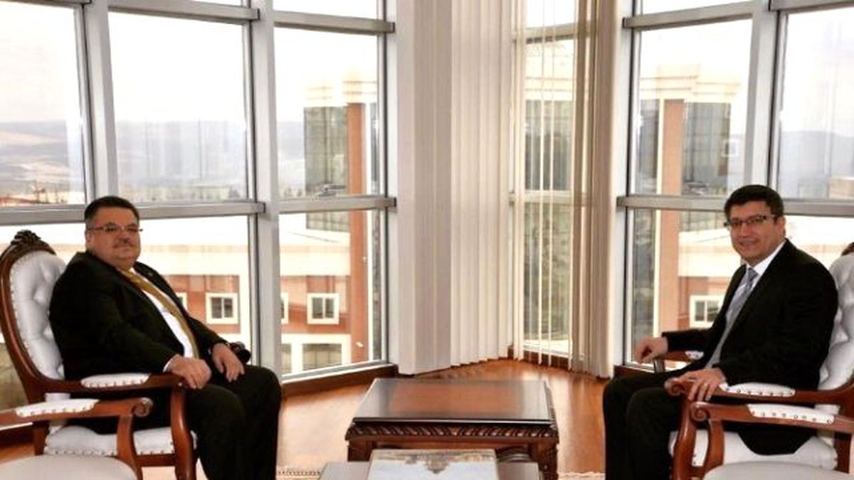 Başkan Yağcı\'dan Rektör Taş\'a Ziyaret
