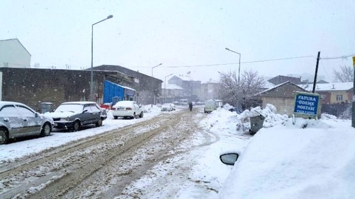 Sincik İlçesinde Kar Yağışı Başladı
