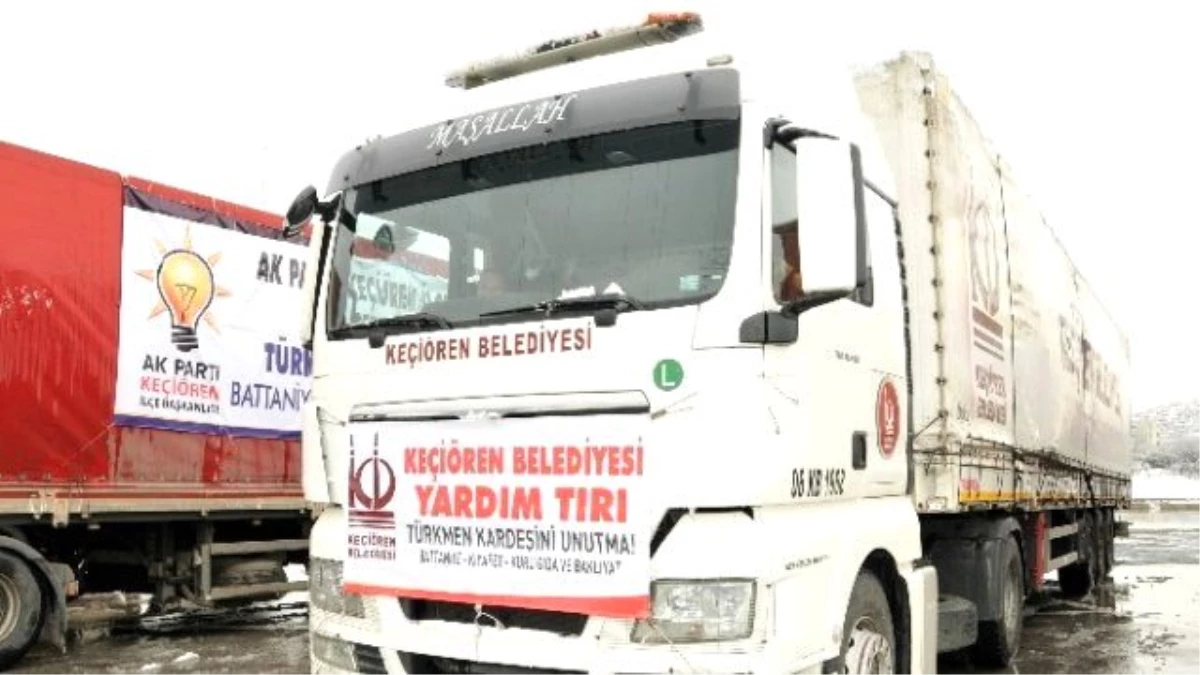 Bayır-bucak\'taki Türkmenlere Yardım Kampanyasına Keçiören Belediyesinden Destek