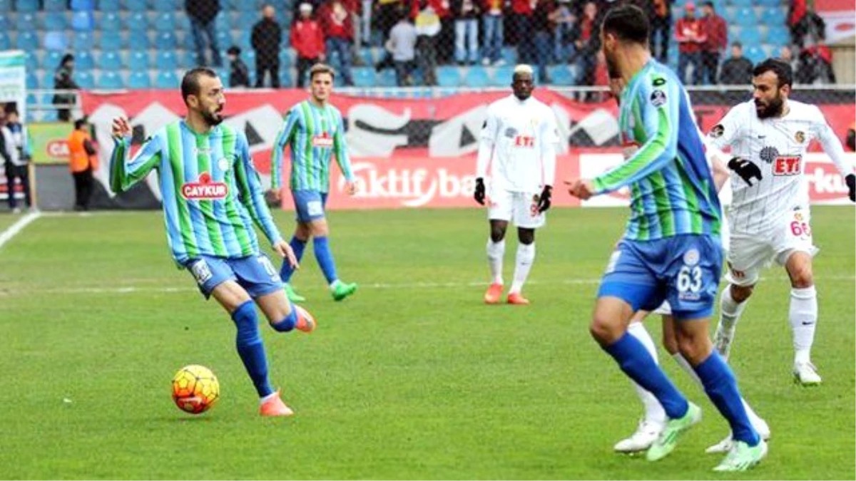 Çaykur Rizespor, Eskişehirspor\'la 1-1 Berabere Kaldı