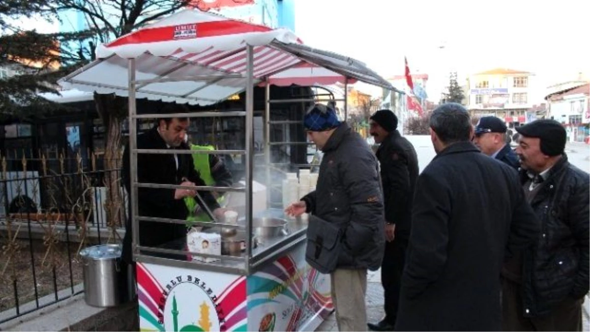Sungurlu\'da Sabahları Ücretsiz Sıcak Çorba İkramı Başladı