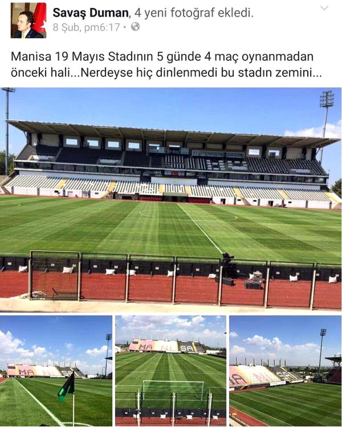 Manisa 19 Mayıs Stadı Bakıma Alınıyor