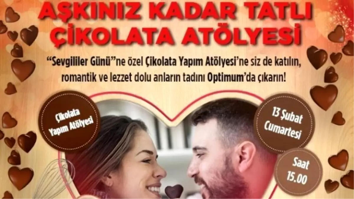 İzmir\'de Aşıklara Özel Çikolata Atölyesi