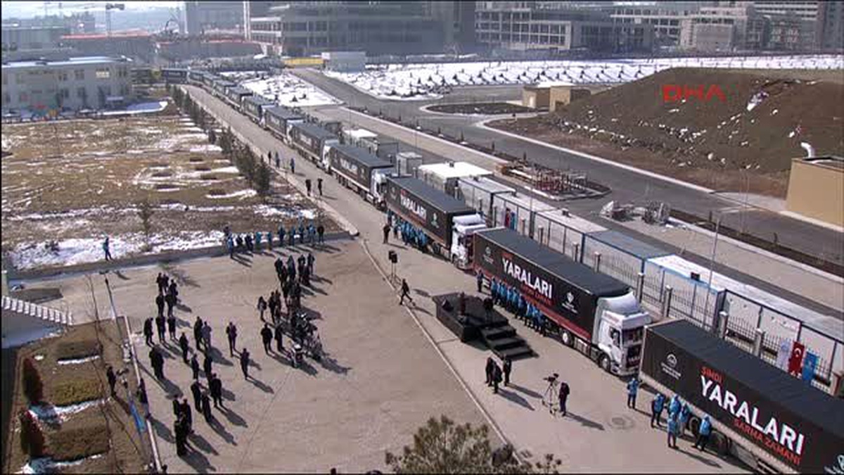 Şimdi Yaraları Sarma Zamanı\' Kampanyasında 20 Yardım Tır\'ı Uğurlandı 1