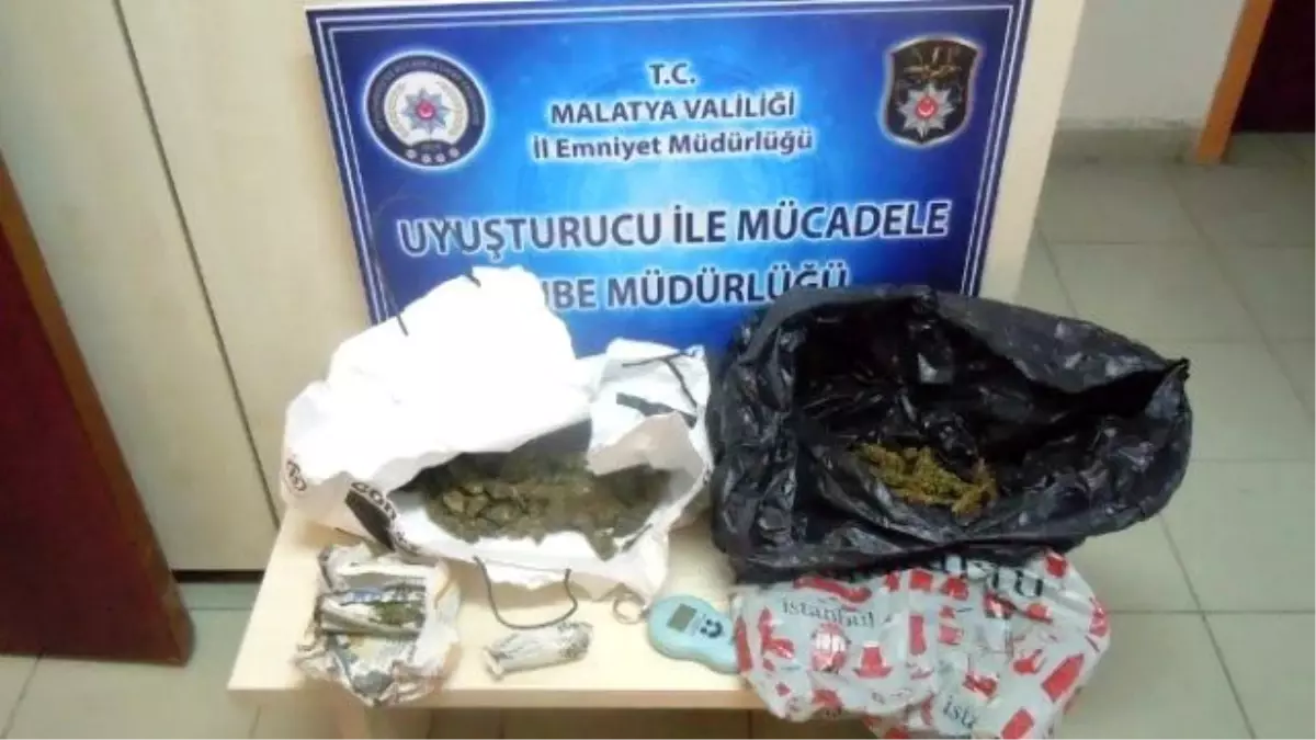 Malatya\'da 72 Kilo Esrar Ele Geçirildi: 1 Tutuklama