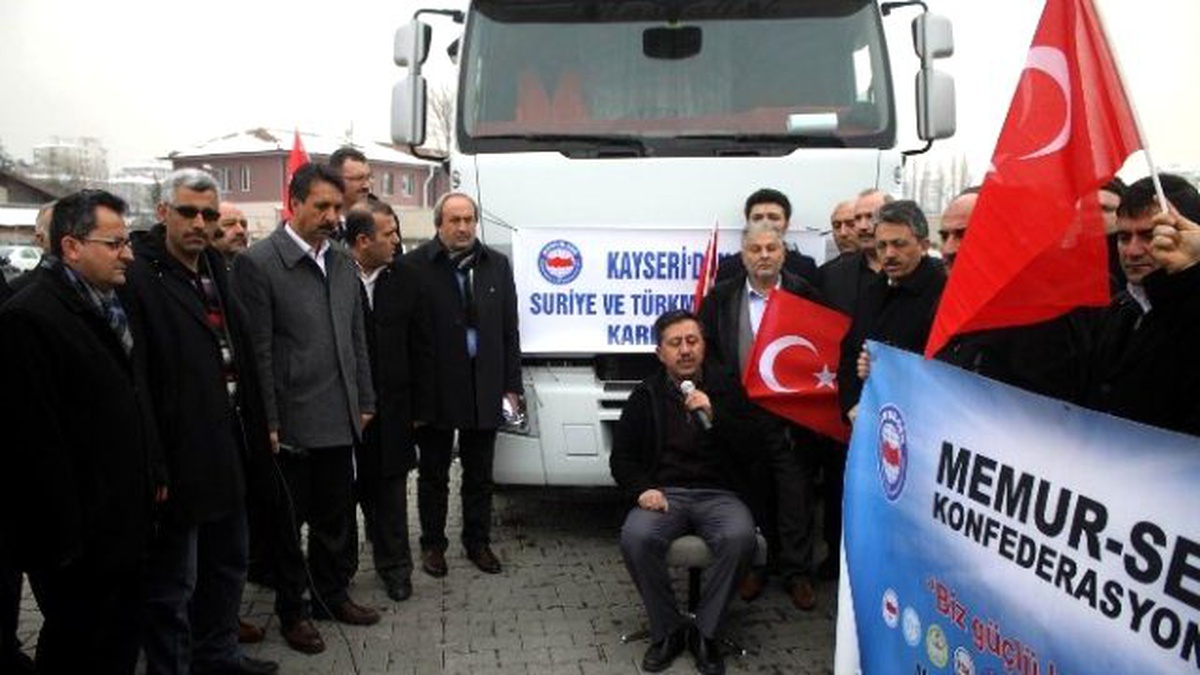 Memur-sen\'in Yardım Tır\'ı Yayladağ Bölgesine Gönderildi