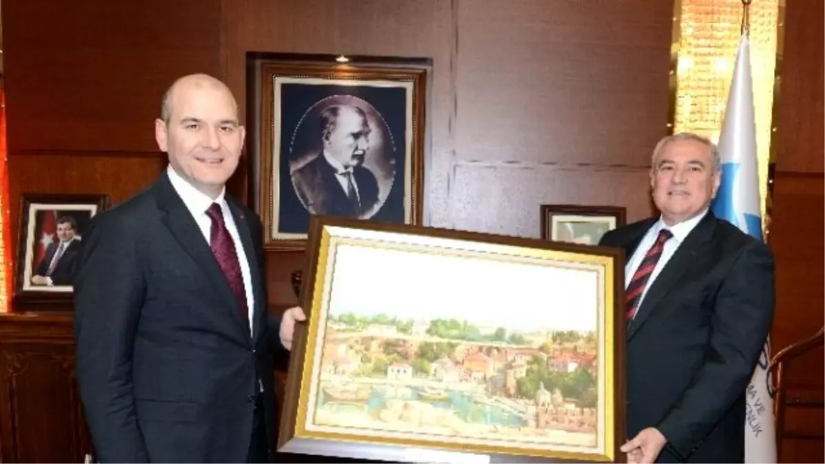 Atso Yönetimi, Çalışma ve Sosyal Güvenlik Bakanı Soylu\'yu Ziyaret Etti