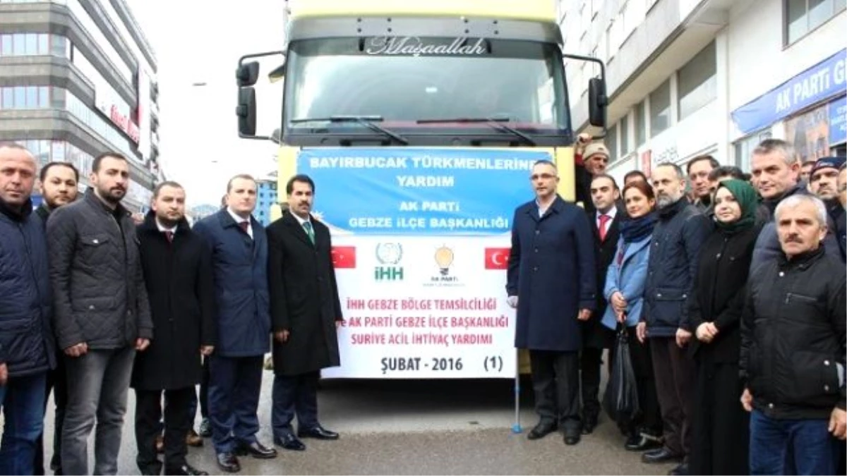 Gebze Ak Partiler\'den Bayırbucak Türkmenlerine Yardım