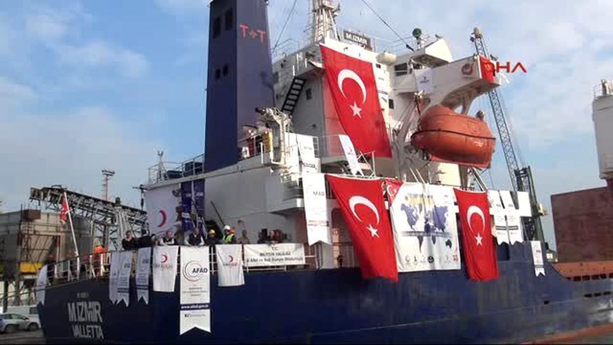 Mersin - Yemen\'e 7 Milyon Dolarlık Yardım Taşıyan \'Şefkat Gemisi\' Mersin\'den Yola Çıktı