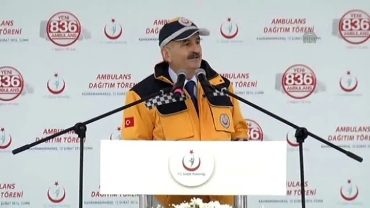 Toplu Ambulans Dağıtım Töreni - Sağlık Bakanı Müezzinoğlu (2) - Kahramanmaraş