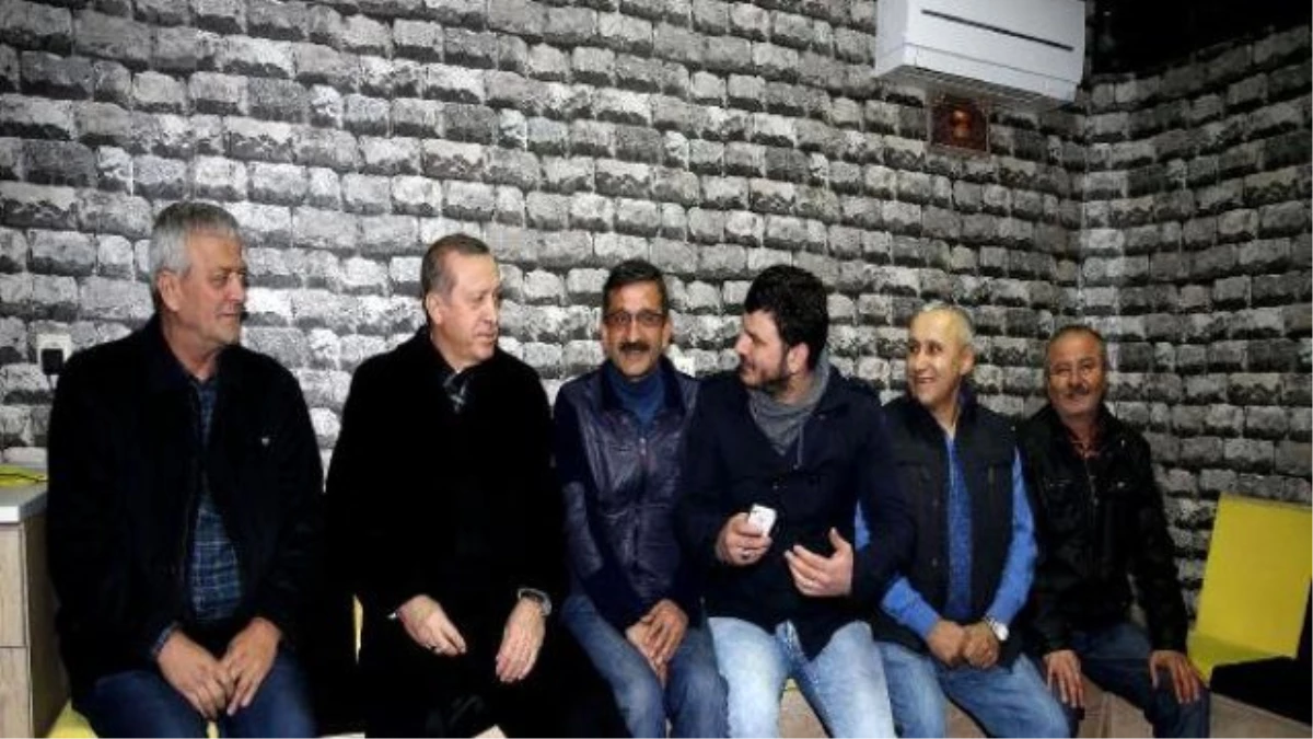 Ek Bilgilerle)- Cumhurbaşkanı Erdoğan Taksicileri Ziyaret Etti