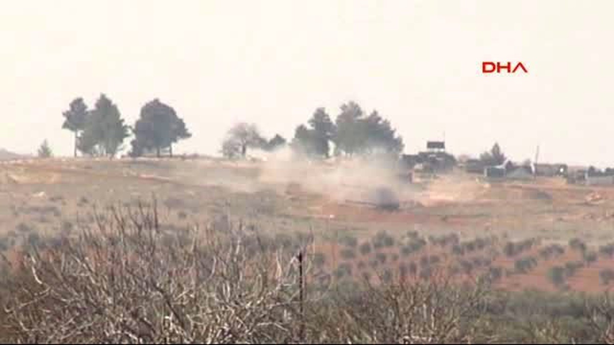 Kilis - Suriye\'de Ypg Bölgesinden Ateş Açıldı, Obüsler Karşılık Vermeye Başladı