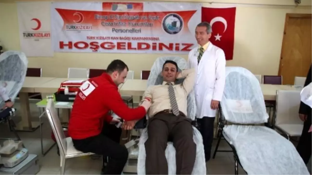 Ceza İnfaz Kurumları Personellerinden Kan Bağışı