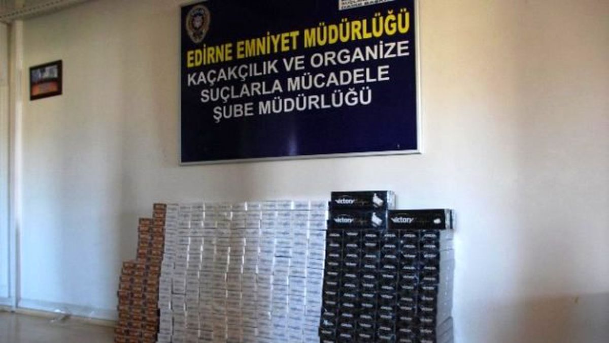 Edirne\'de Kaçak Sigara Operasyonu