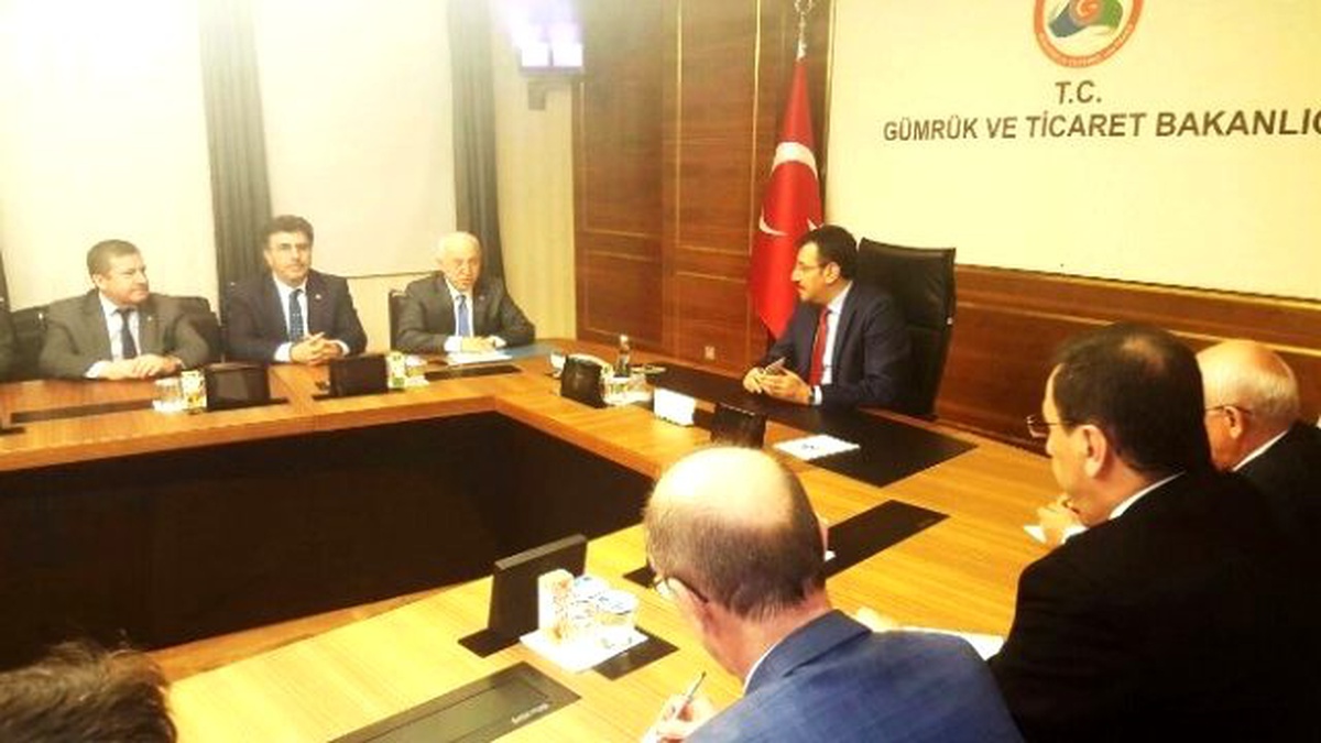 Kayseri Ticaret Odası Heyeti Gümrük ve Ticaret Bakanı Tüfenkci\'ye Üyelerin Taleplerini Aktardı
