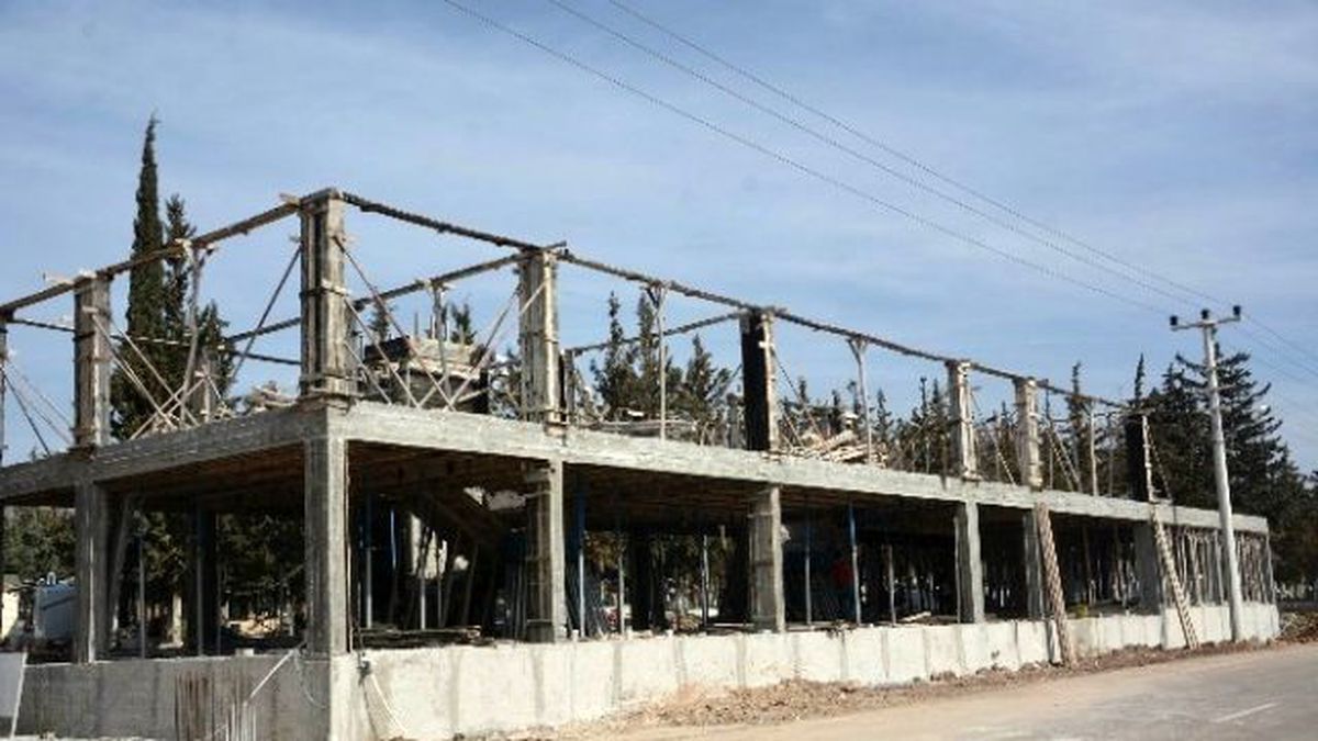 Mezarlık Hizmet Binası Yapım Çalışması Devam Ediyor