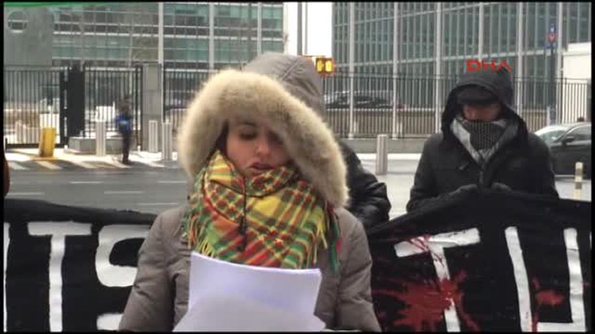 New York?ta PKK ve Ypg?ye Destek Eylemi
