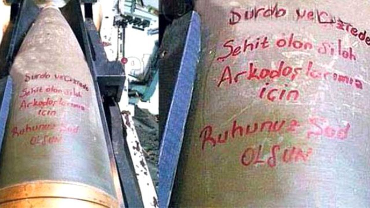 Suriye'ye Atılan Mermilerde Sur ve Cizre Mesajı