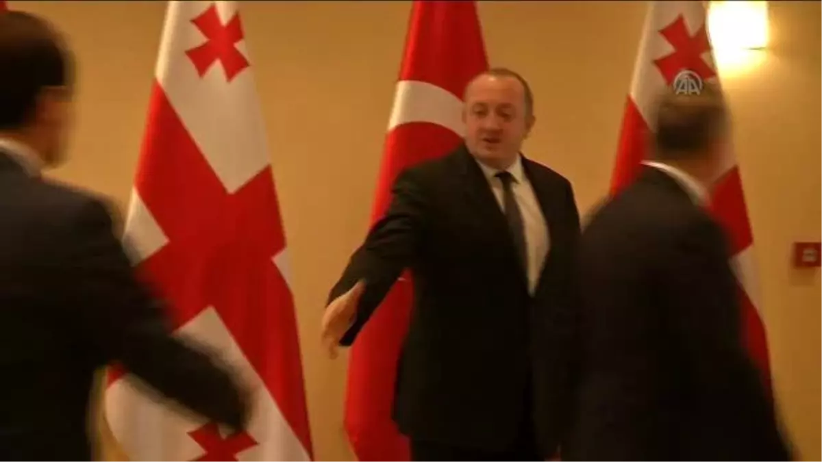 Çavuşoğlu, Cumhurbaşkanı Margvelashvili ile Bir Araya Geldi