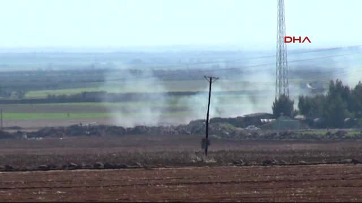 Kilis Suriye\'nin Pyd Bölgesine Top Atışları