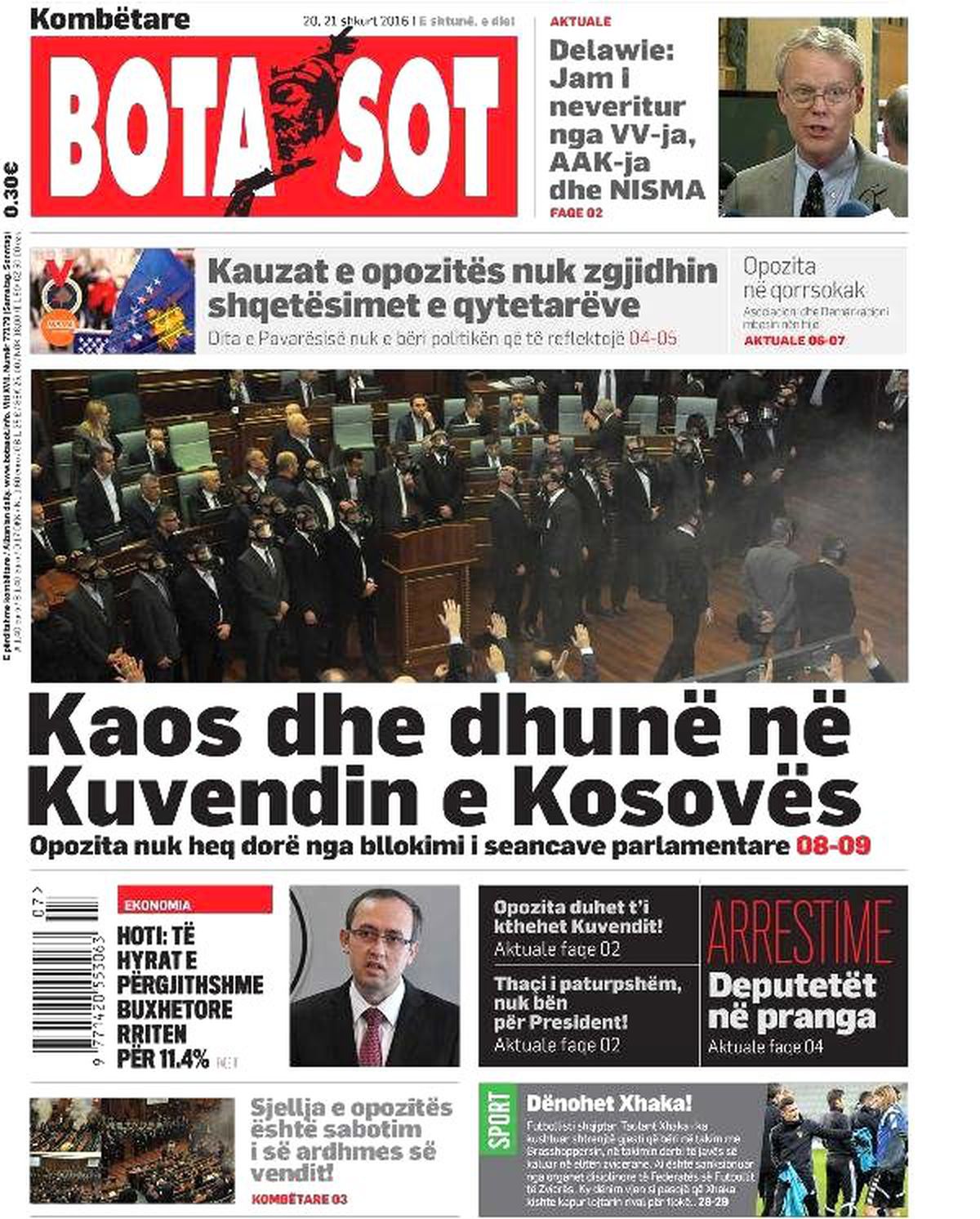 Kosova Basını Kosova Meclisi Savaş Sonrası Tarihinde En Büyük Dramını Cuma Günü Yaşadı