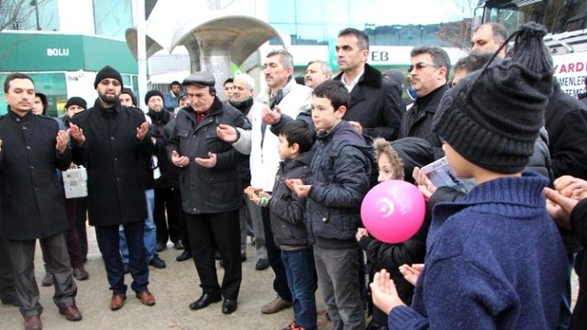 Bolu\'da Bayırbucak\'a 1 Tır Dolusu Yardım