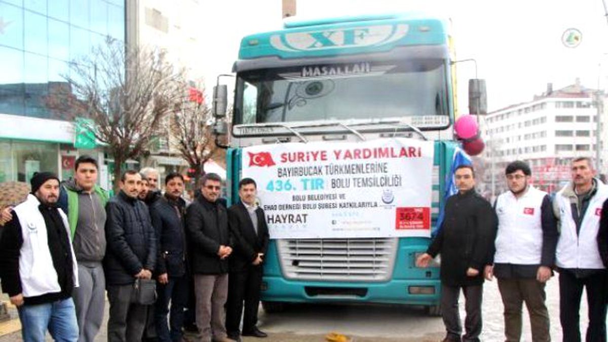 Bolu\'dan Türkmenler\'e Dualarla Yardım Tır\'ı Gönderildi