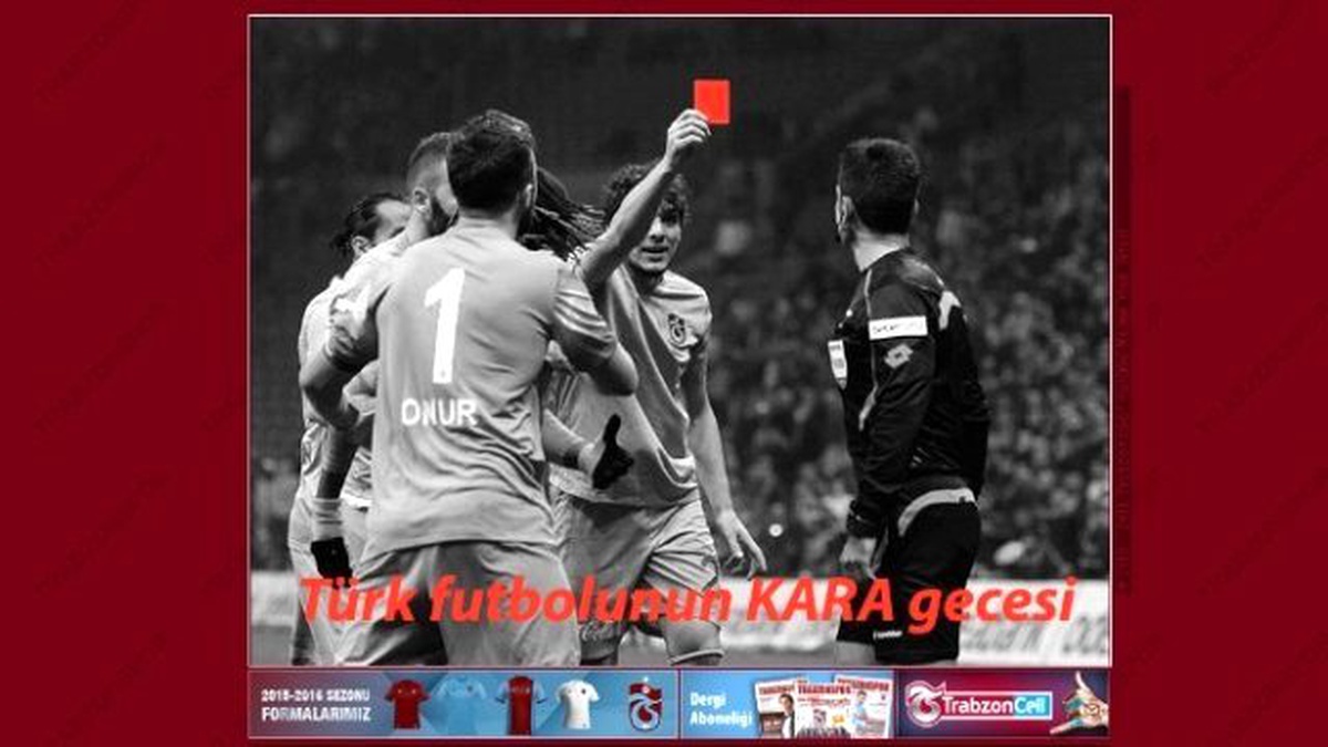 Trabzonspor Salih Dursun Fotoğrafını Resmi Sitesine Karartarak Koydu
