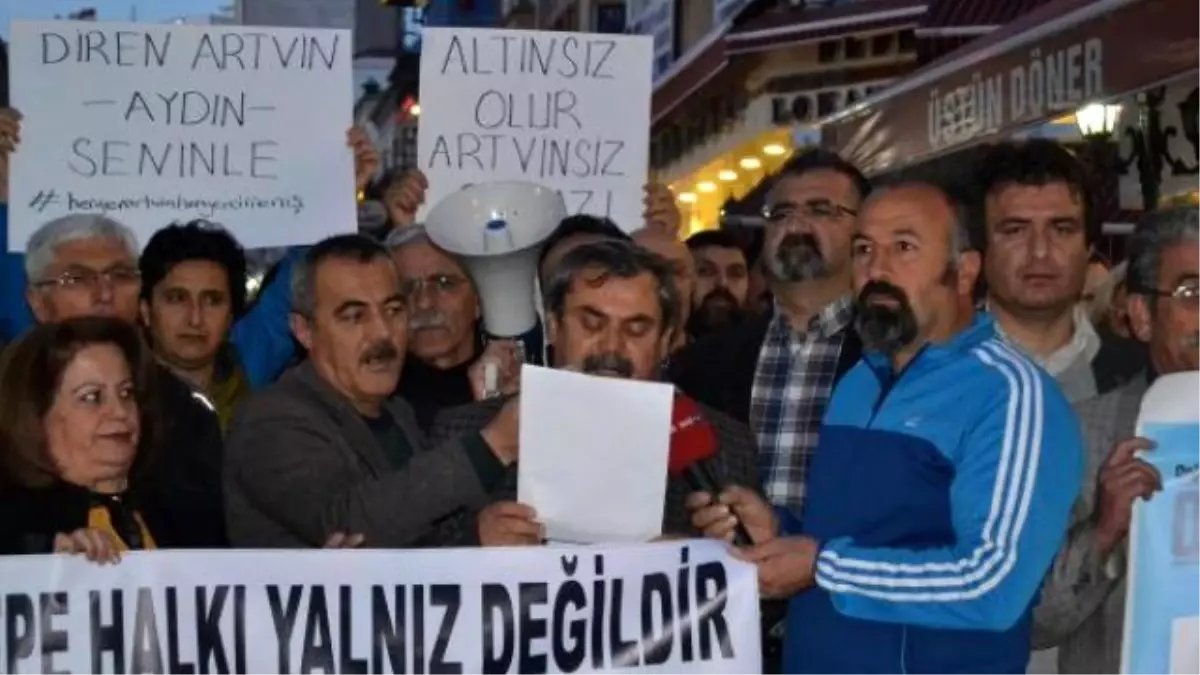 Aydın\'da \'Cerattepe\' Protestosu