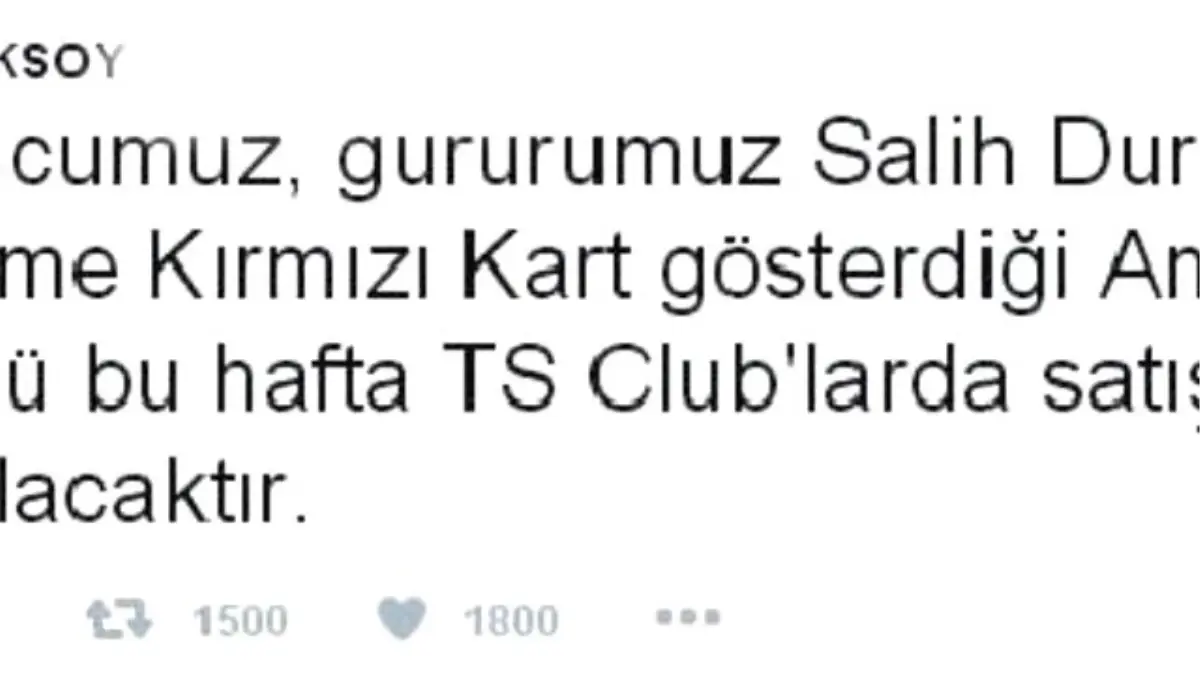 Salih Dursun\'un Kırmızı Kart Gösterdiği Fotoğrafın Tişörtü Basılacak