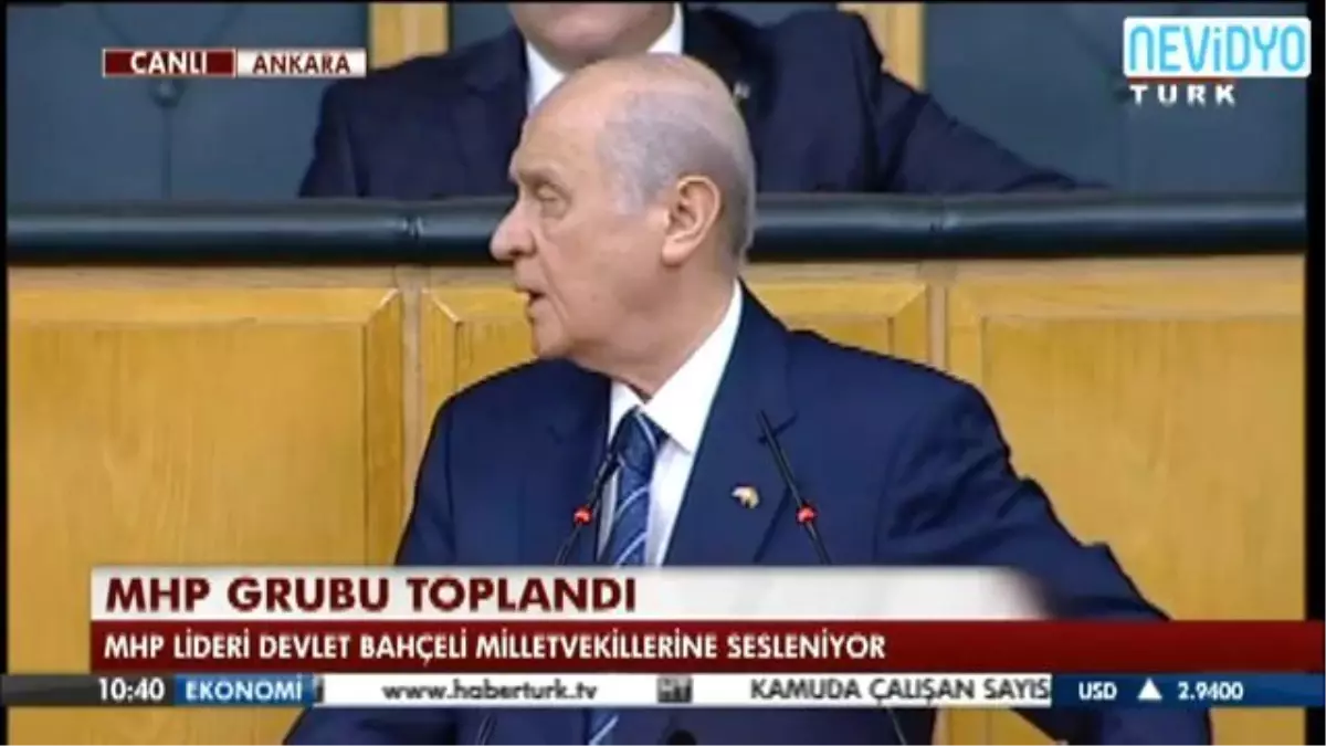 Bahçeli Konuşmasını Kesip Azarladı