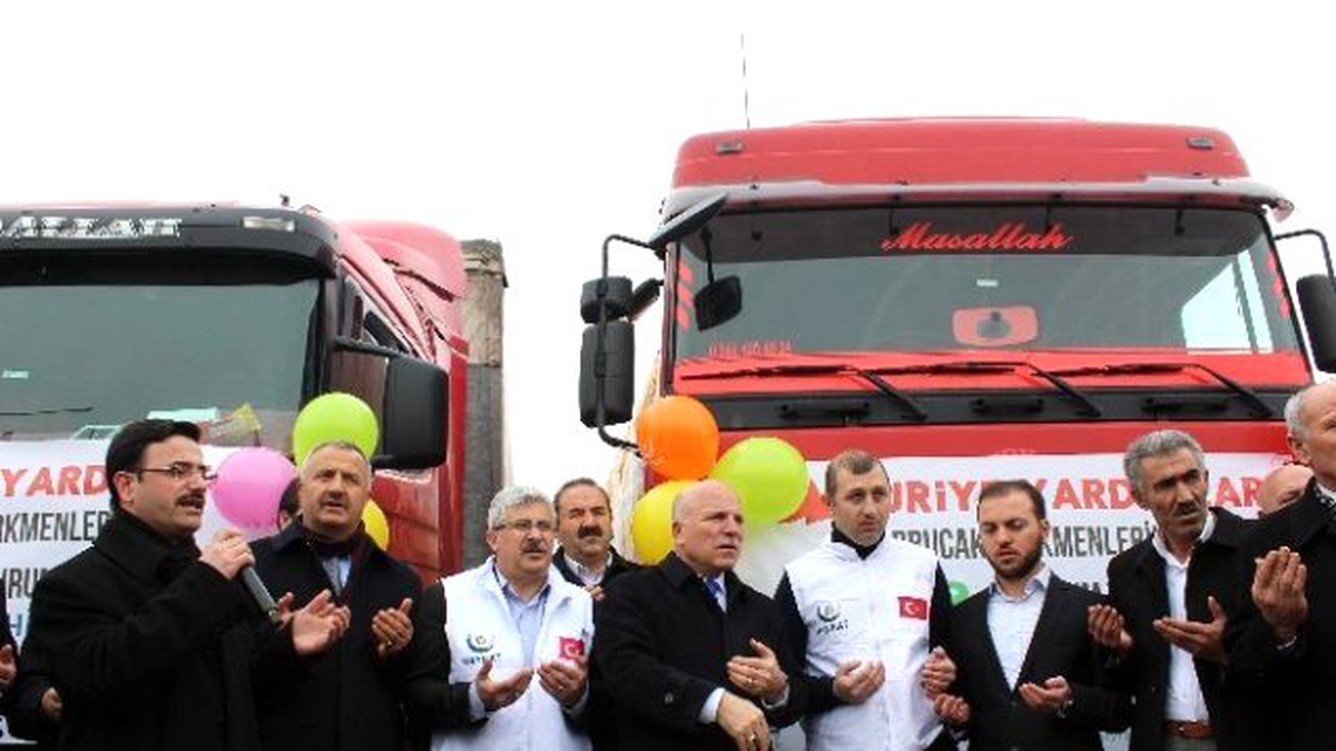 Yardım Tırları Bayırbucak Türkmenleri İçin Yola Çıktı