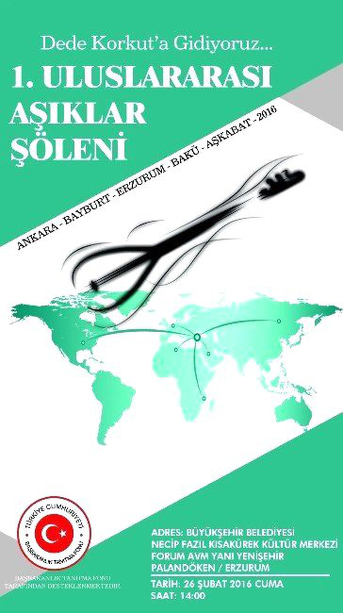 1. Uluslararası Âşıklar Şöleni Erzurum\'da