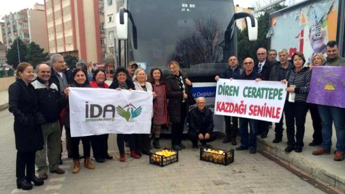 Çanakkaleli Çevreciler Cerattepe İçin Yola Çıktı