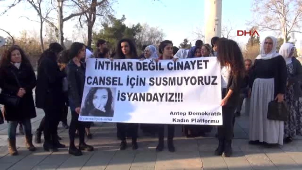 Gaziantep\'te Kadınlar Cansel İçin Eylem Yaptı