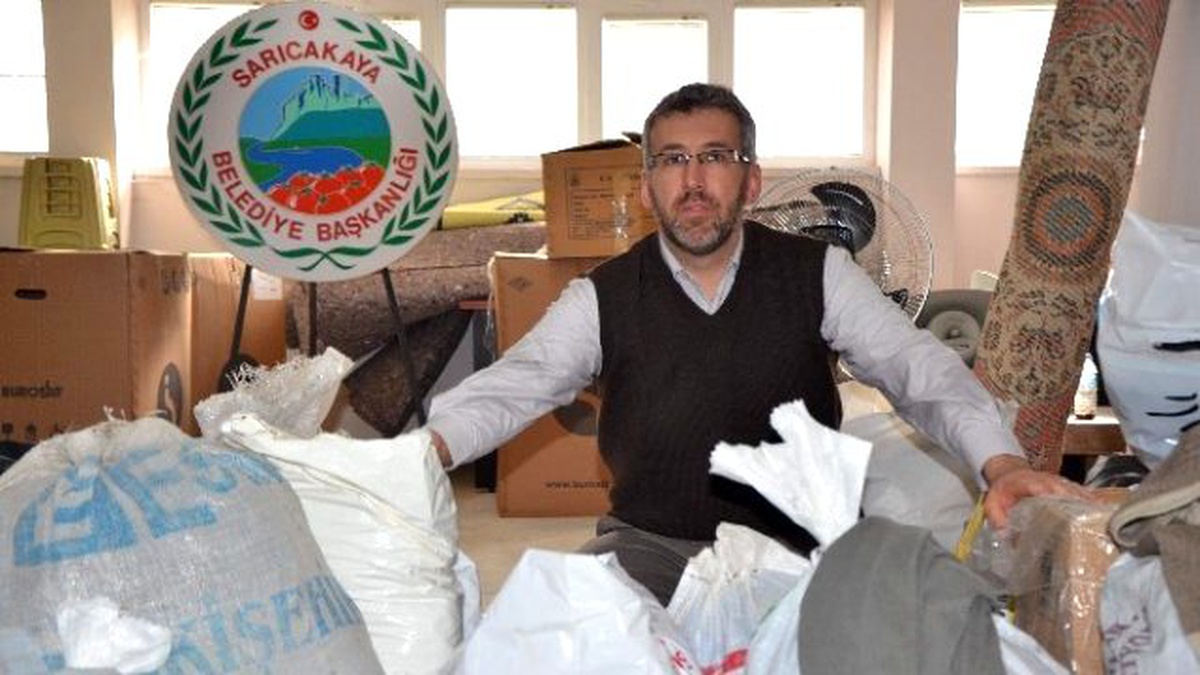 Sarıcakaya\'da Türkmenlere Yardım Kampanyası Devam Ediyor