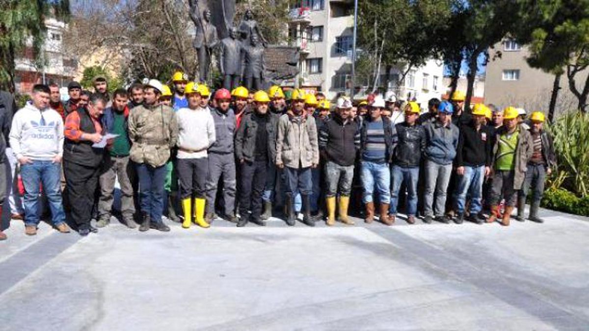 Söke\'de Ücret Alamayan Madenciler İş Bıraktı