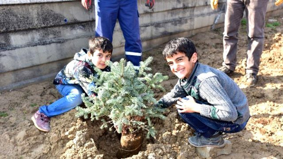 Battalgazi Belediyesi Fidanları Toprakla Buluşturuyor