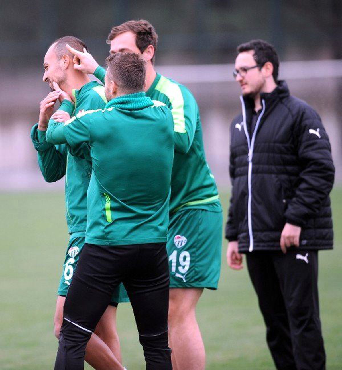 Bursaspor\'da Neşeli Antrenman