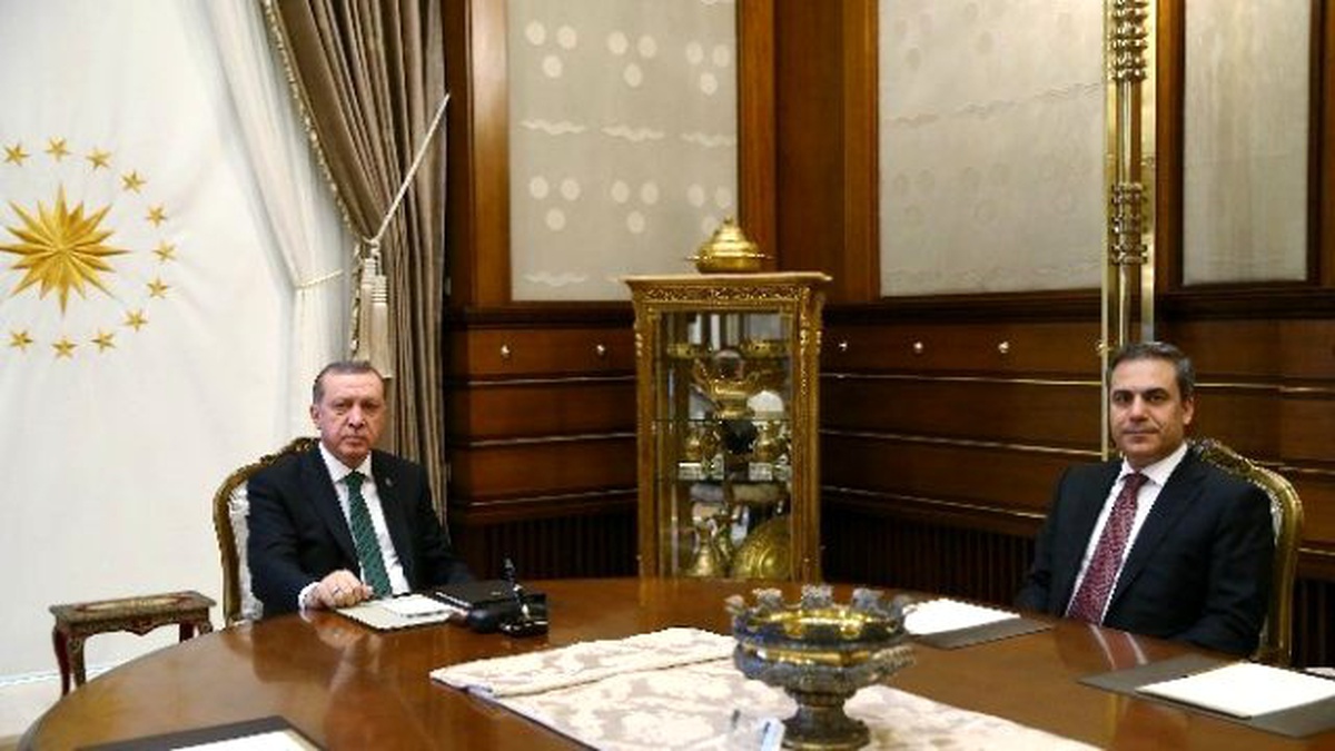 Cumhurbaşkanı Erdoğan MİT Müsteşarı Fidan\'ı Kabul Etti