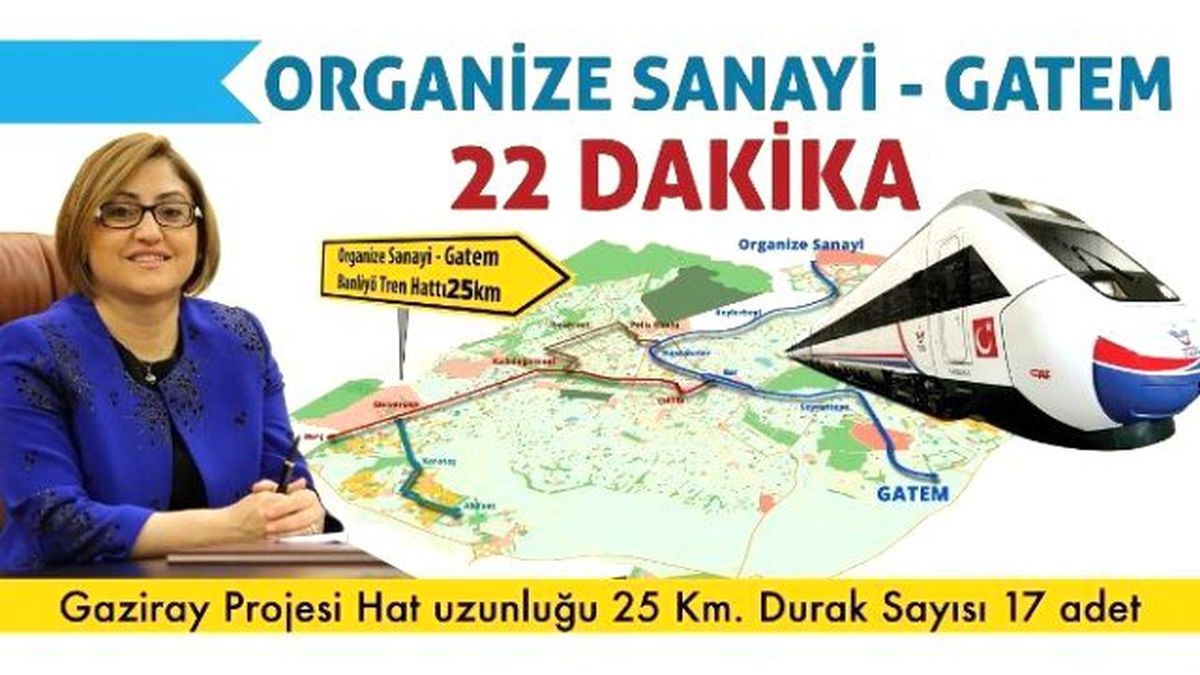 Gaziantep\'e "Gaziray" Yapılacak