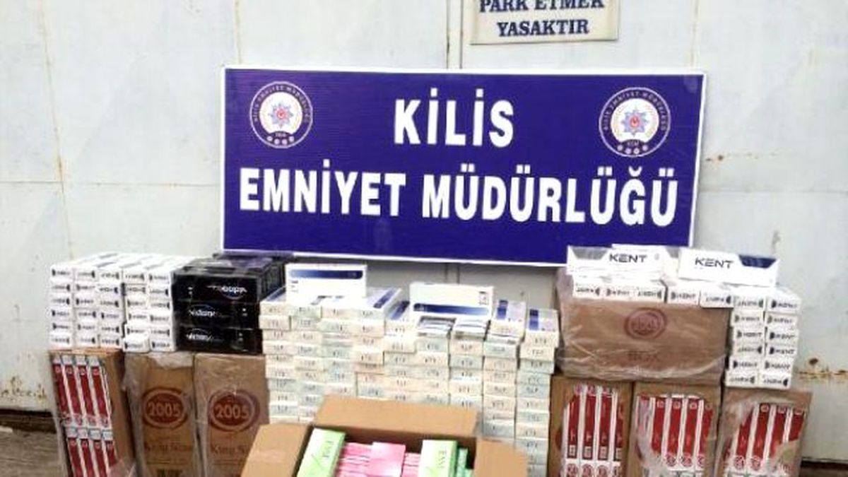 Kilis\'te 7 Bin 500 Paket Kaçak Sigara Ele Geçirildi