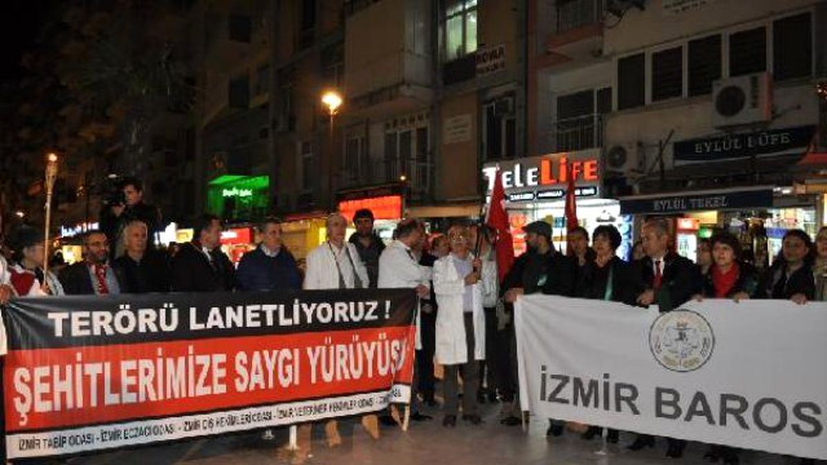 Meslek Örgütlerinden Teröre Tepki Eylemi