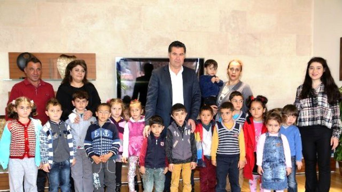 Miniklerden Başkan Kocadon\'a Ziyaret