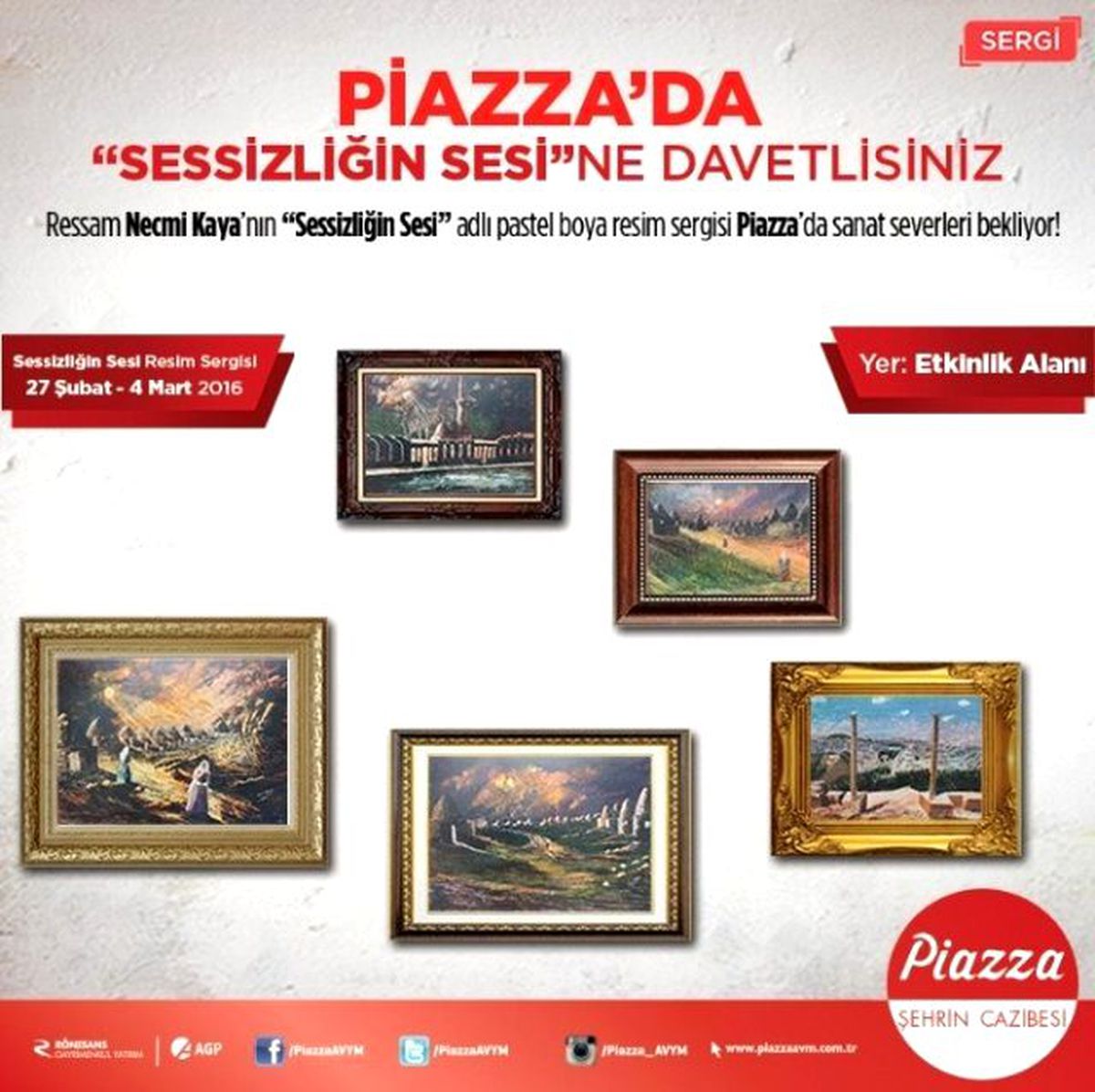 Şanlıurfa Piazza\'da "Sesizliğin Sesi" Tablolara Yansıdı